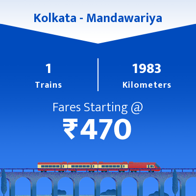Kolkata To Mandawariya Trains
